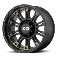 KMC XD Series XD829 Hoss 2 Satin Black Mach W/ Dark Tint Clear Coat Wheels